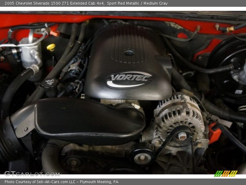 Sport Red Metallic / Medium Gray 2005 Chevrolet Silverado 1500 Z71 Extended Cab 4x4