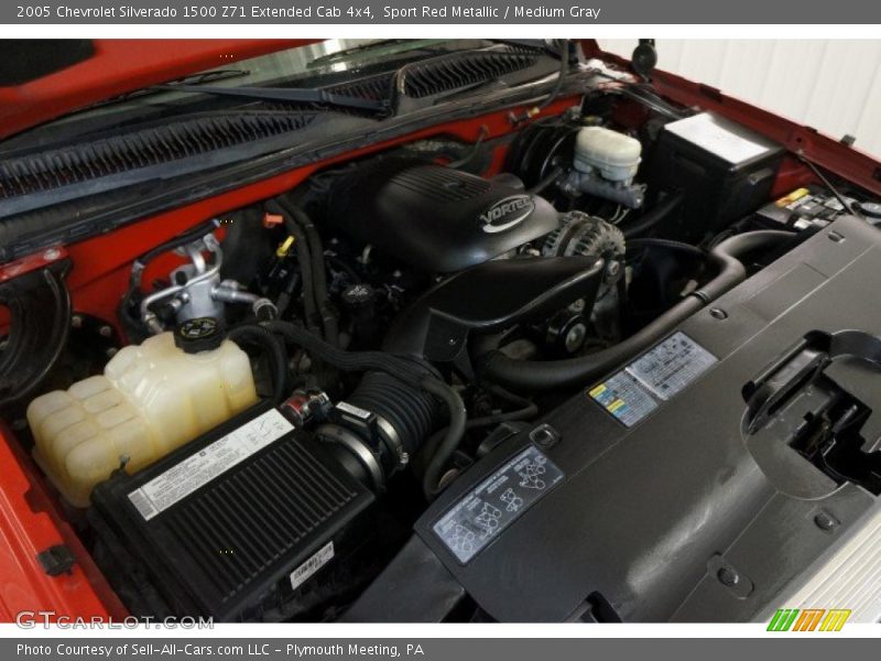 Sport Red Metallic / Medium Gray 2005 Chevrolet Silverado 1500 Z71 Extended Cab 4x4