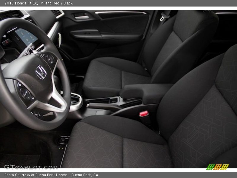 Milano Red / Black 2015 Honda Fit EX