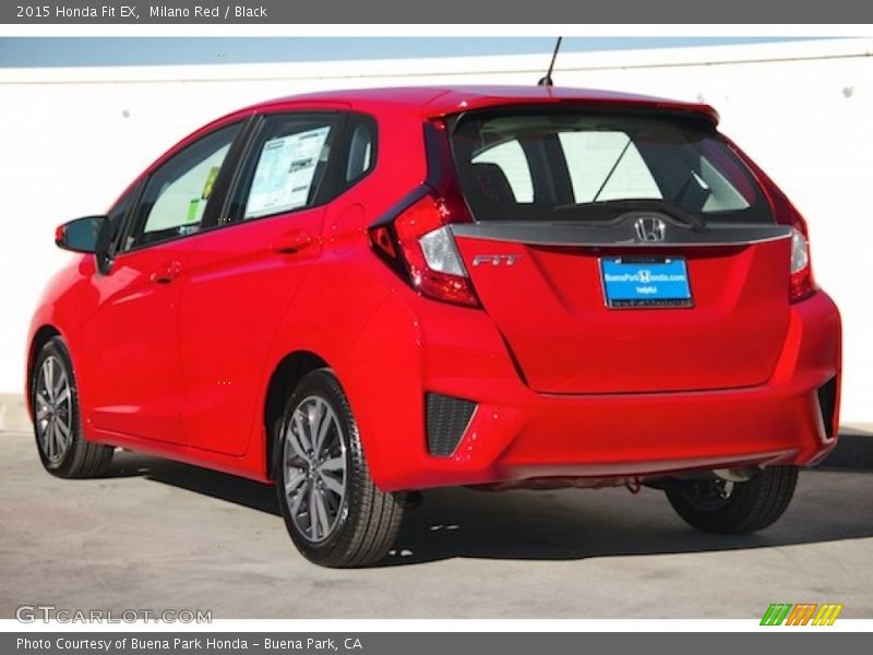 Milano Red / Black 2015 Honda Fit EX