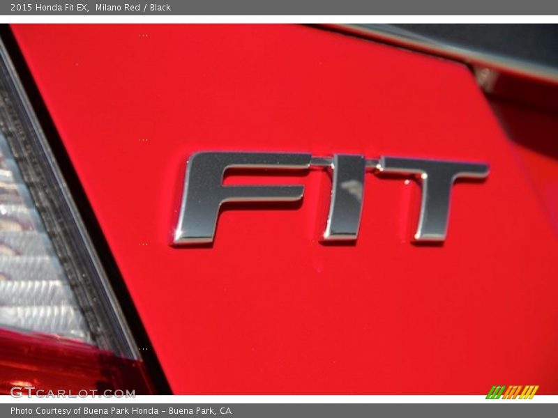 Milano Red / Black 2015 Honda Fit EX