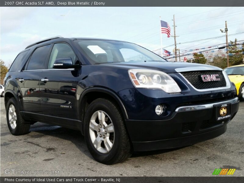 Deep Blue Metallic / Ebony 2007 GMC Acadia SLT AWD