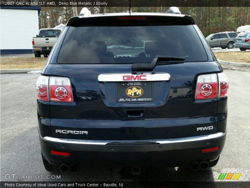 Deep Blue Metallic / Ebony 2007 GMC Acadia SLT AWD