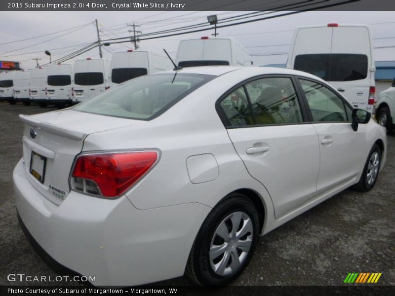 Crystal White Silica / Ivory 2015 Subaru Impreza 2.0i 4 Door