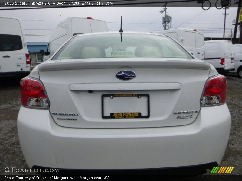Crystal White Silica / Ivory 2015 Subaru Impreza 2.0i 4 Door