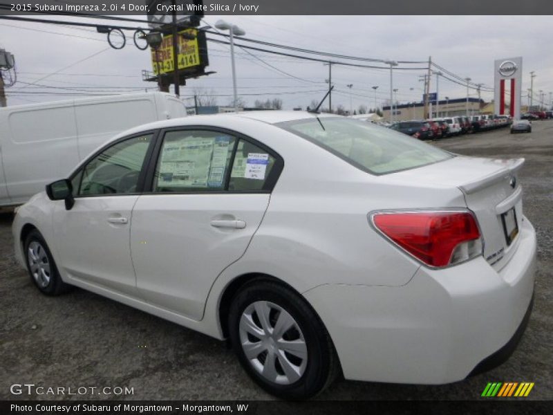 Crystal White Silica / Ivory 2015 Subaru Impreza 2.0i 4 Door