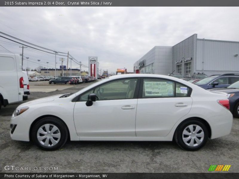 Crystal White Silica / Ivory 2015 Subaru Impreza 2.0i 4 Door