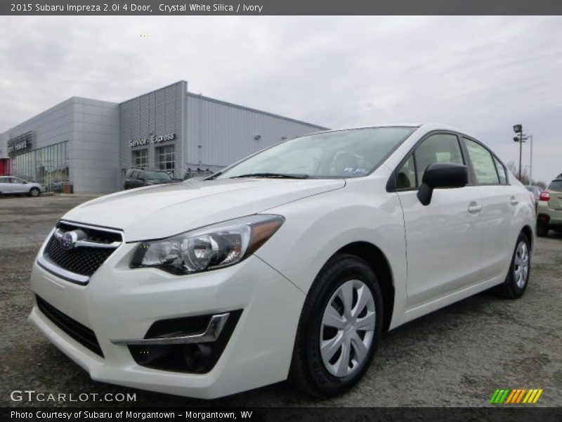 Crystal White Silica / Ivory 2015 Subaru Impreza 2.0i 4 Door