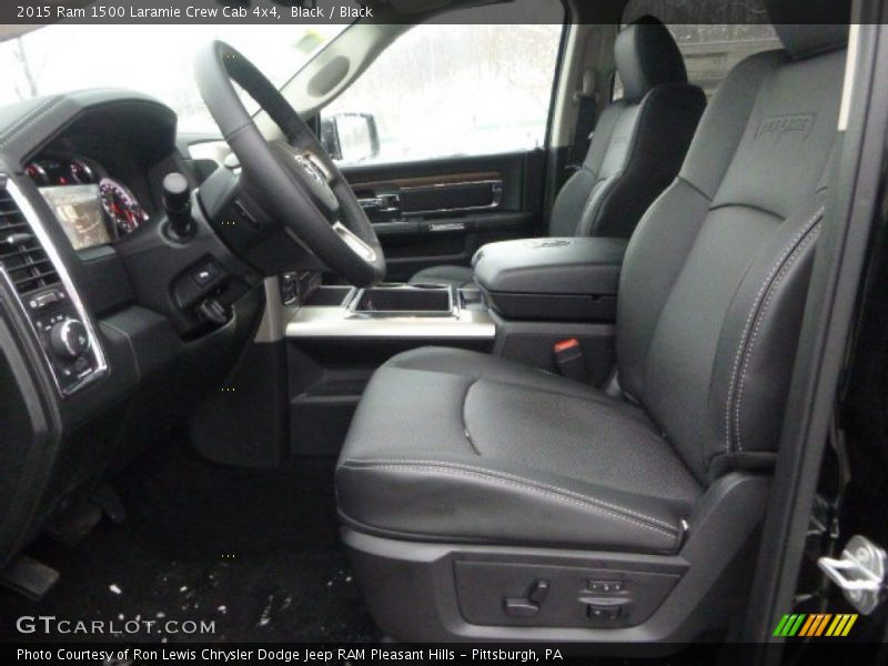 Front Seat of 2015 1500 Laramie Crew Cab 4x4