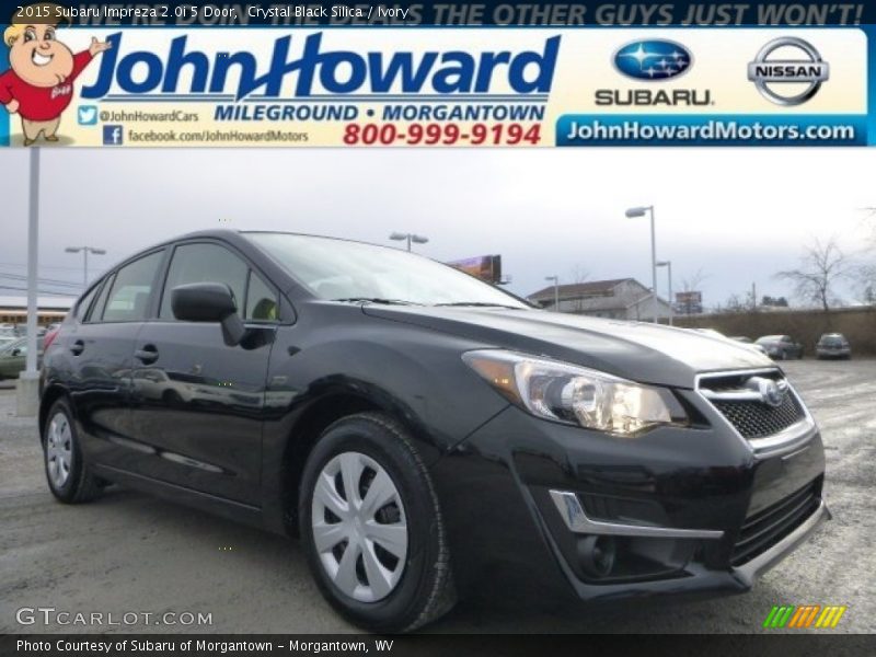 Crystal Black Silica / Ivory 2015 Subaru Impreza 2.0i 5 Door