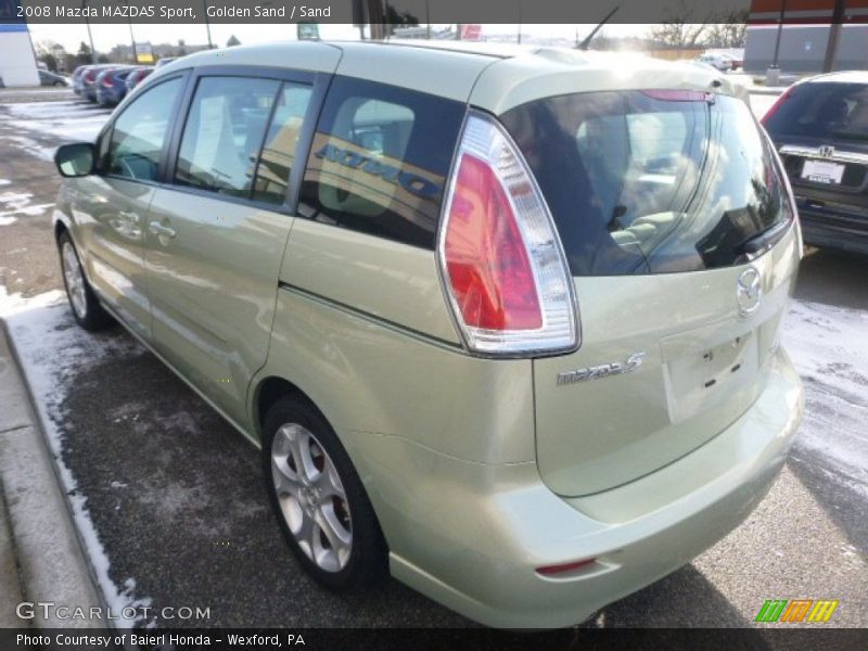 Golden Sand / Sand 2008 Mazda MAZDA5 Sport