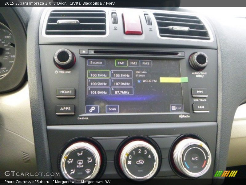 Crystal Black Silica / Ivory 2015 Subaru Impreza 2.0i 5 Door