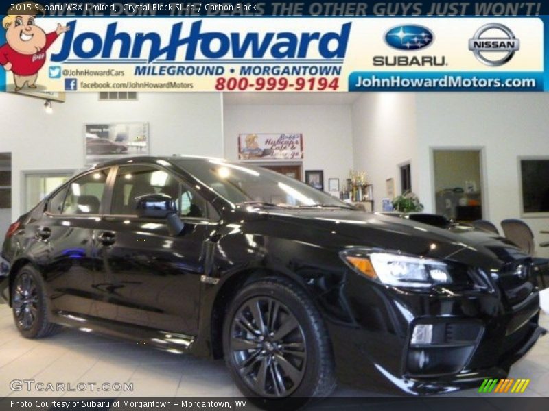 Crystal Black Silica / Carbon Black 2015 Subaru WRX Limited