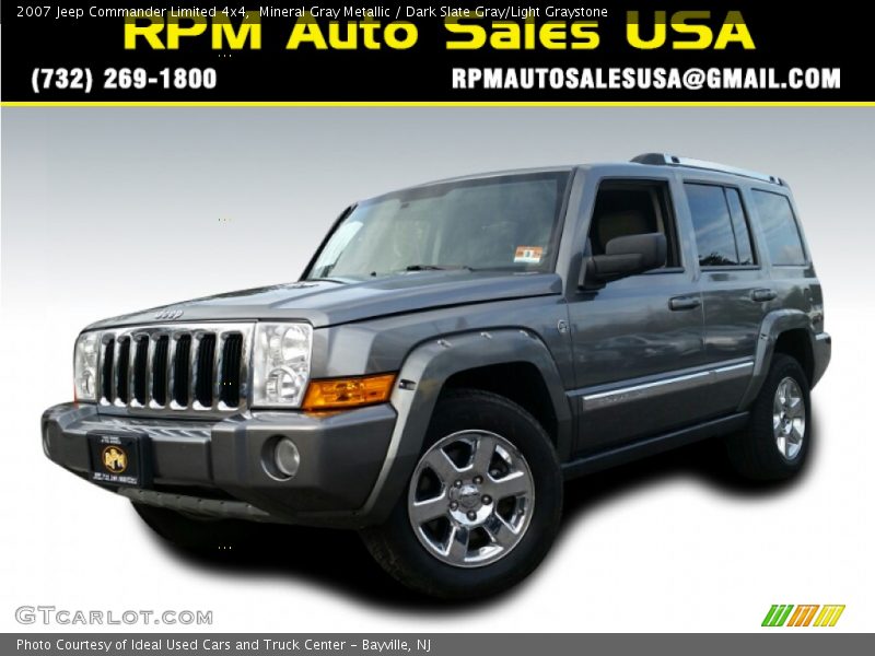 Mineral Gray Metallic / Dark Slate Gray/Light Graystone 2007 Jeep Commander Limited 4x4