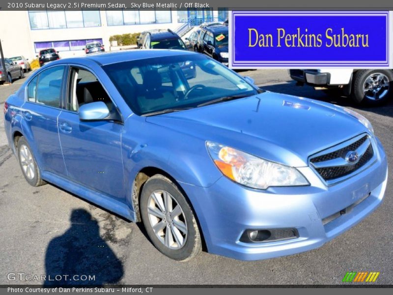 Sky Blue Metallic / Off Black 2010 Subaru Legacy 2.5i Premium Sedan
