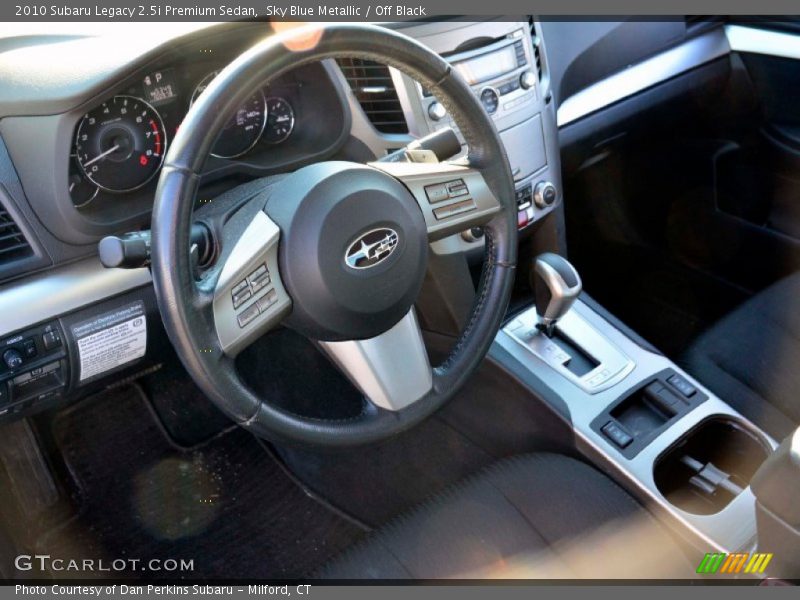 Sky Blue Metallic / Off Black 2010 Subaru Legacy 2.5i Premium Sedan