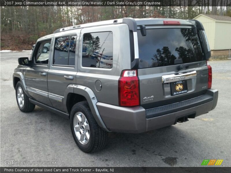 Mineral Gray Metallic / Dark Slate Gray/Light Graystone 2007 Jeep Commander Limited 4x4