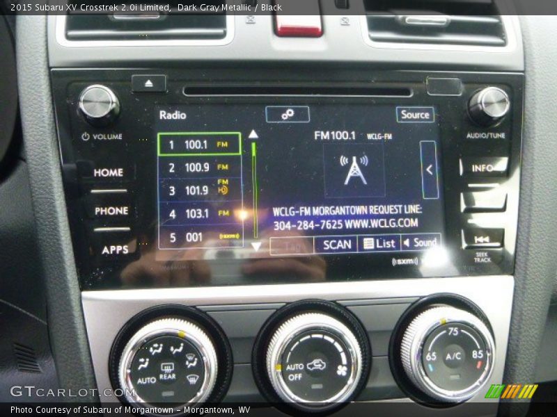Dark Gray Metallic / Black 2015 Subaru XV Crosstrek 2.0i Limited
