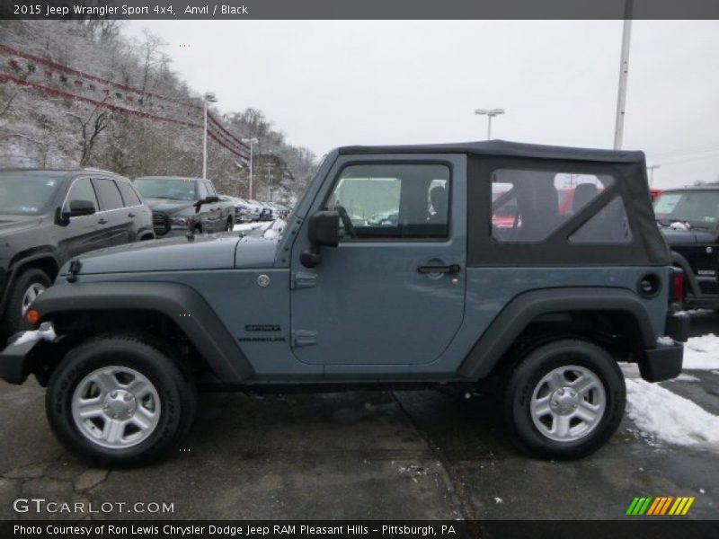 Anvil / Black 2015 Jeep Wrangler Sport 4x4