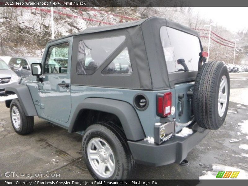 Anvil / Black 2015 Jeep Wrangler Sport 4x4