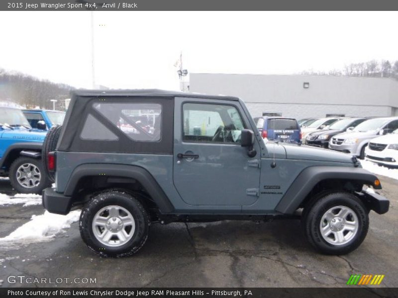 Anvil / Black 2015 Jeep Wrangler Sport 4x4