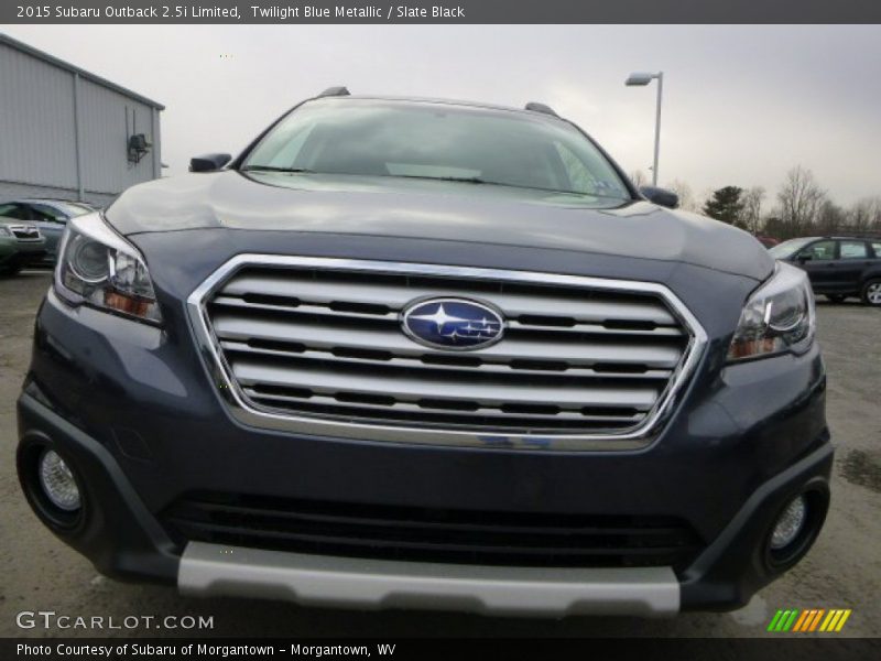 Twilight Blue Metallic / Slate Black 2015 Subaru Outback 2.5i Limited