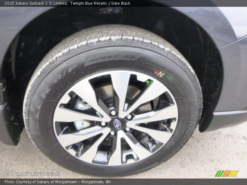 Twilight Blue Metallic / Slate Black 2015 Subaru Outback 2.5i Limited