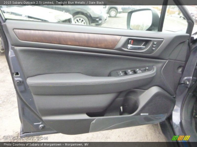 Twilight Blue Metallic / Slate Black 2015 Subaru Outback 2.5i Limited