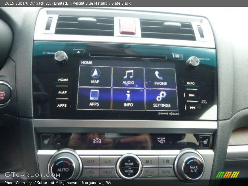 Twilight Blue Metallic / Slate Black 2015 Subaru Outback 2.5i Limited