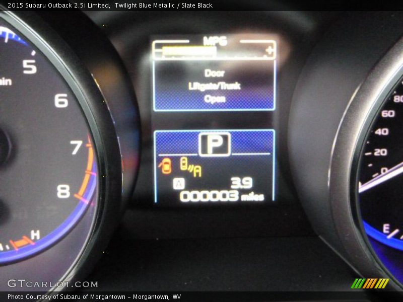 Twilight Blue Metallic / Slate Black 2015 Subaru Outback 2.5i Limited