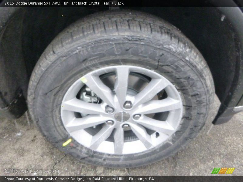Brilliant Black Crystal Pearl / Black 2015 Dodge Durango SXT AWD