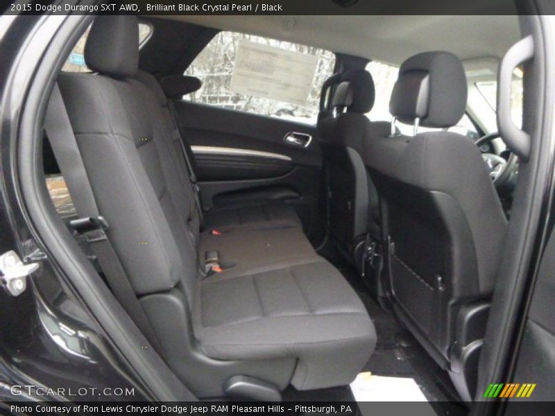 Brilliant Black Crystal Pearl / Black 2015 Dodge Durango SXT AWD