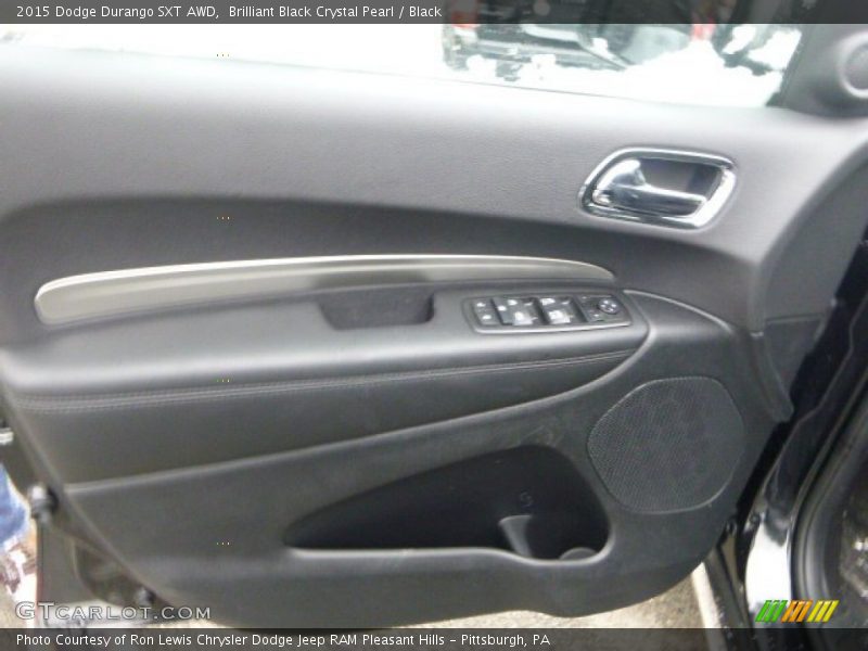 Brilliant Black Crystal Pearl / Black 2015 Dodge Durango SXT AWD