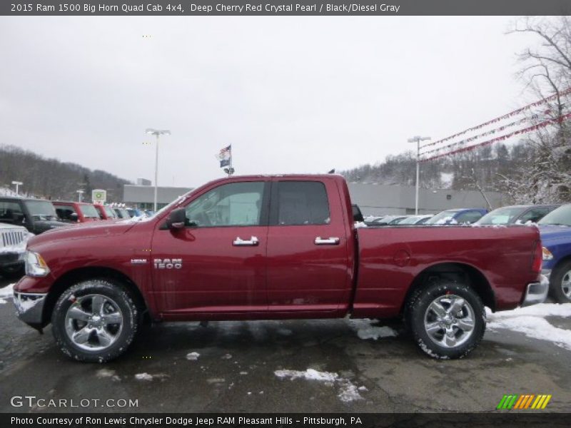  2015 1500 Big Horn Quad Cab 4x4 Deep Cherry Red Crystal Pearl