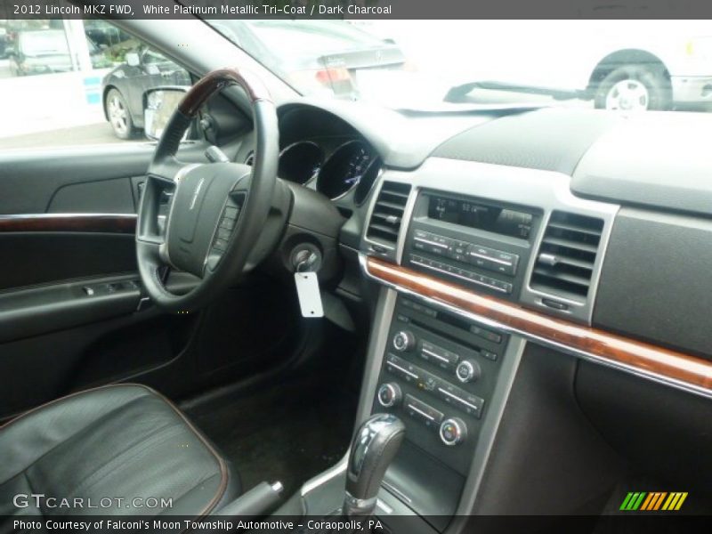 White Platinum Metallic Tri-Coat / Dark Charcoal 2012 Lincoln MKZ FWD