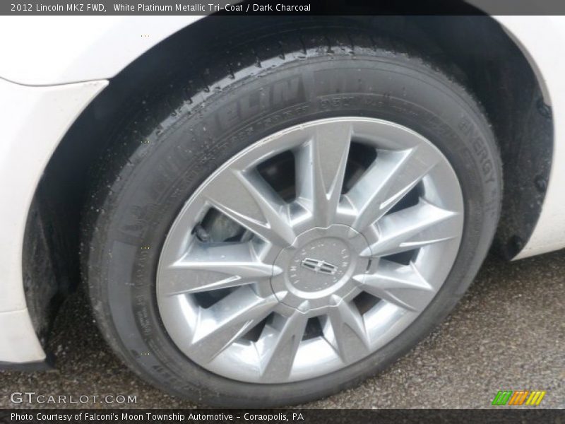 White Platinum Metallic Tri-Coat / Dark Charcoal 2012 Lincoln MKZ FWD