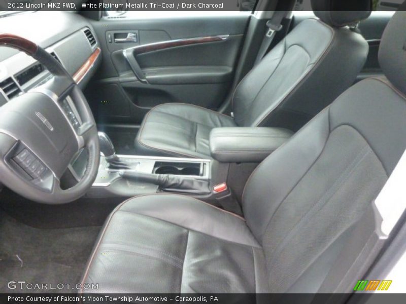 White Platinum Metallic Tri-Coat / Dark Charcoal 2012 Lincoln MKZ FWD