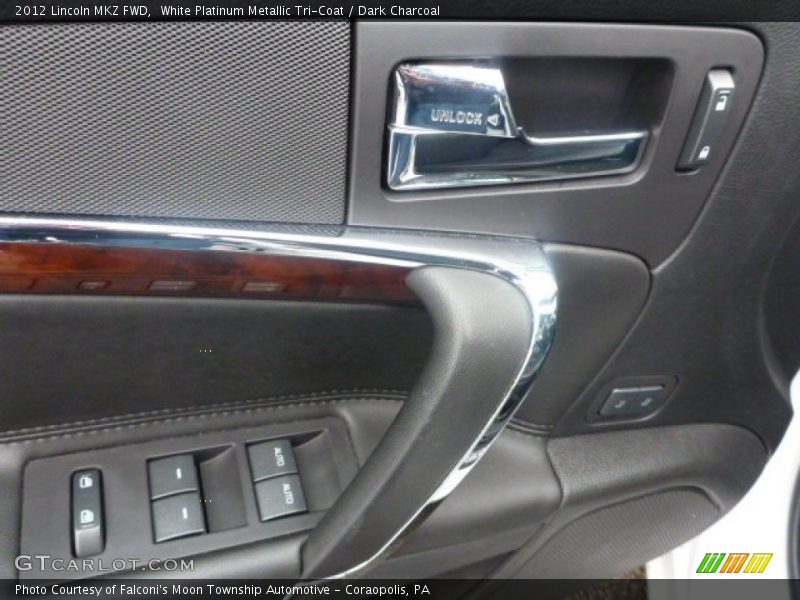White Platinum Metallic Tri-Coat / Dark Charcoal 2012 Lincoln MKZ FWD