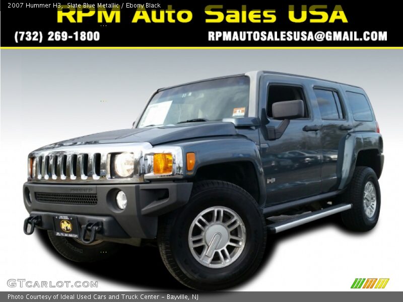 Slate Blue Metallic / Ebony Black 2007 Hummer H3