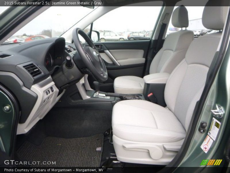 Jasmine Green Metallic / Gray 2015 Subaru Forester 2.5i