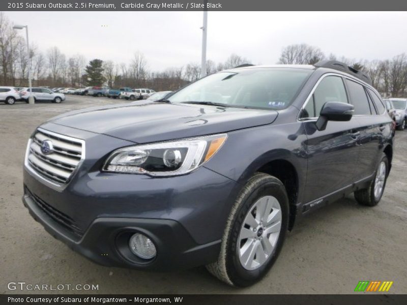 Carbide Gray Metallic / Slate Black 2015 Subaru Outback 2.5i Premium