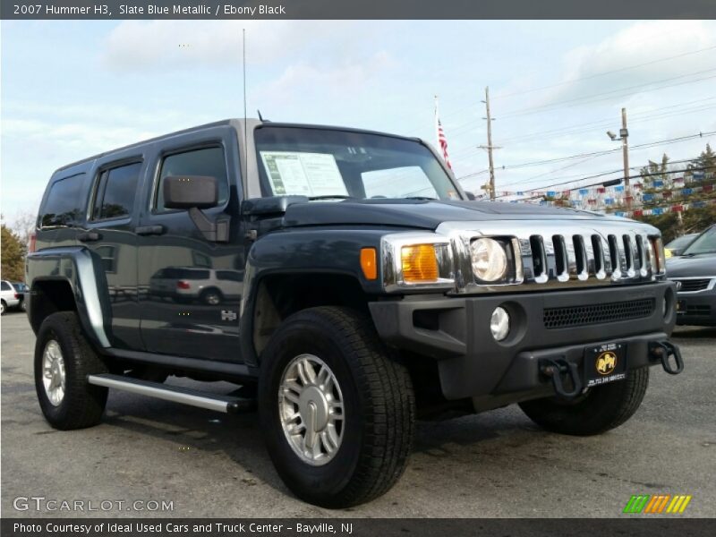 Slate Blue Metallic / Ebony Black 2007 Hummer H3