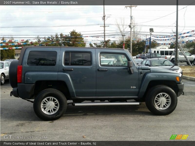 Slate Blue Metallic / Ebony Black 2007 Hummer H3
