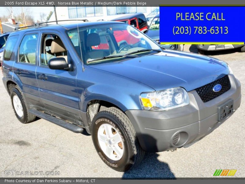 Norsea Blue Metallic / Medium/Dark Pebble Beige 2005 Ford Escape XLS 4WD