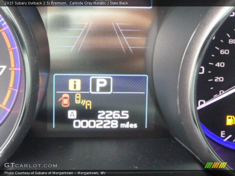 Carbide Gray Metallic / Slate Black 2015 Subaru Outback 2.5i Premium