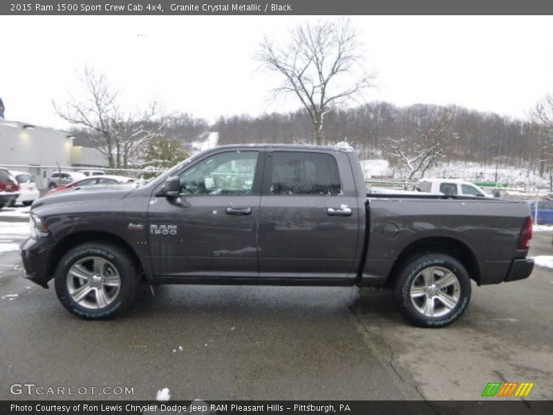 Granite Crystal Metallic / Black 2015 Ram 1500 Sport Crew Cab 4x4