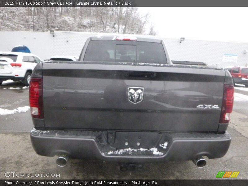 Granite Crystal Metallic / Black 2015 Ram 1500 Sport Crew Cab 4x4
