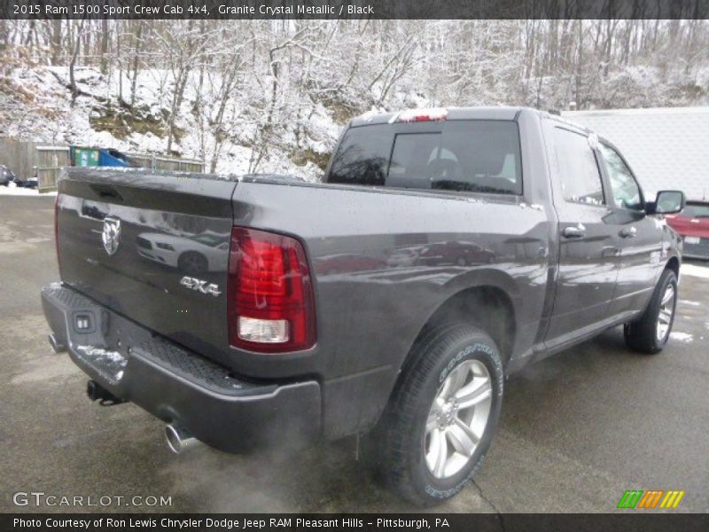 Granite Crystal Metallic / Black 2015 Ram 1500 Sport Crew Cab 4x4