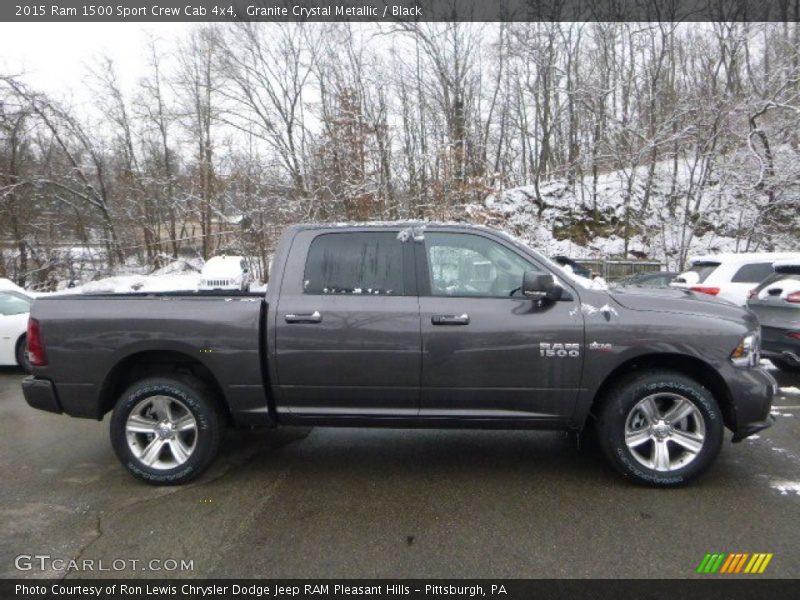 Granite Crystal Metallic / Black 2015 Ram 1500 Sport Crew Cab 4x4
