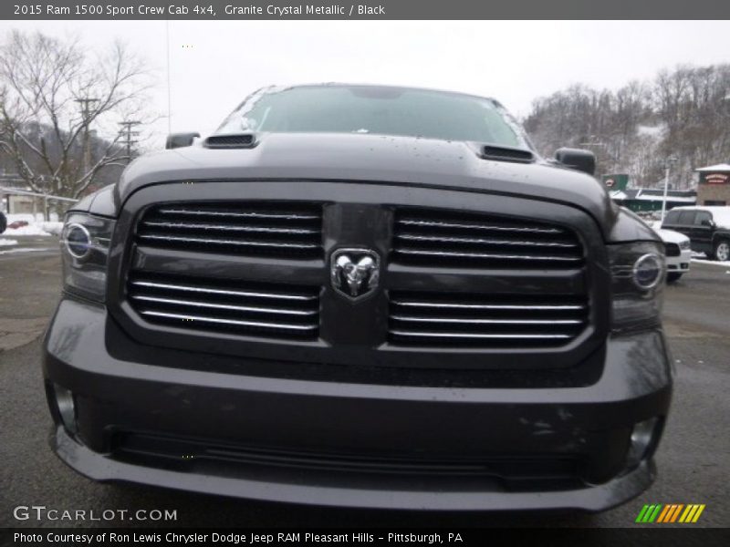 Granite Crystal Metallic / Black 2015 Ram 1500 Sport Crew Cab 4x4